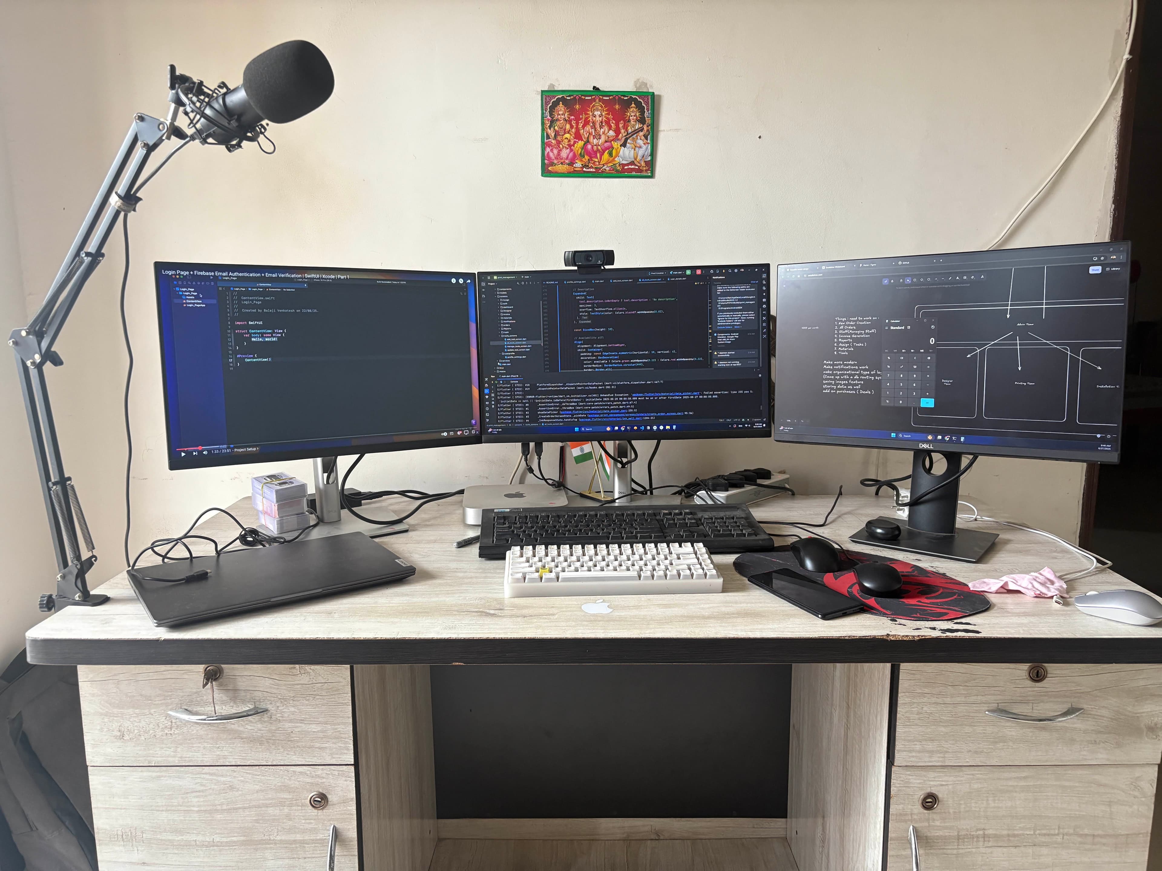 Professional workspace